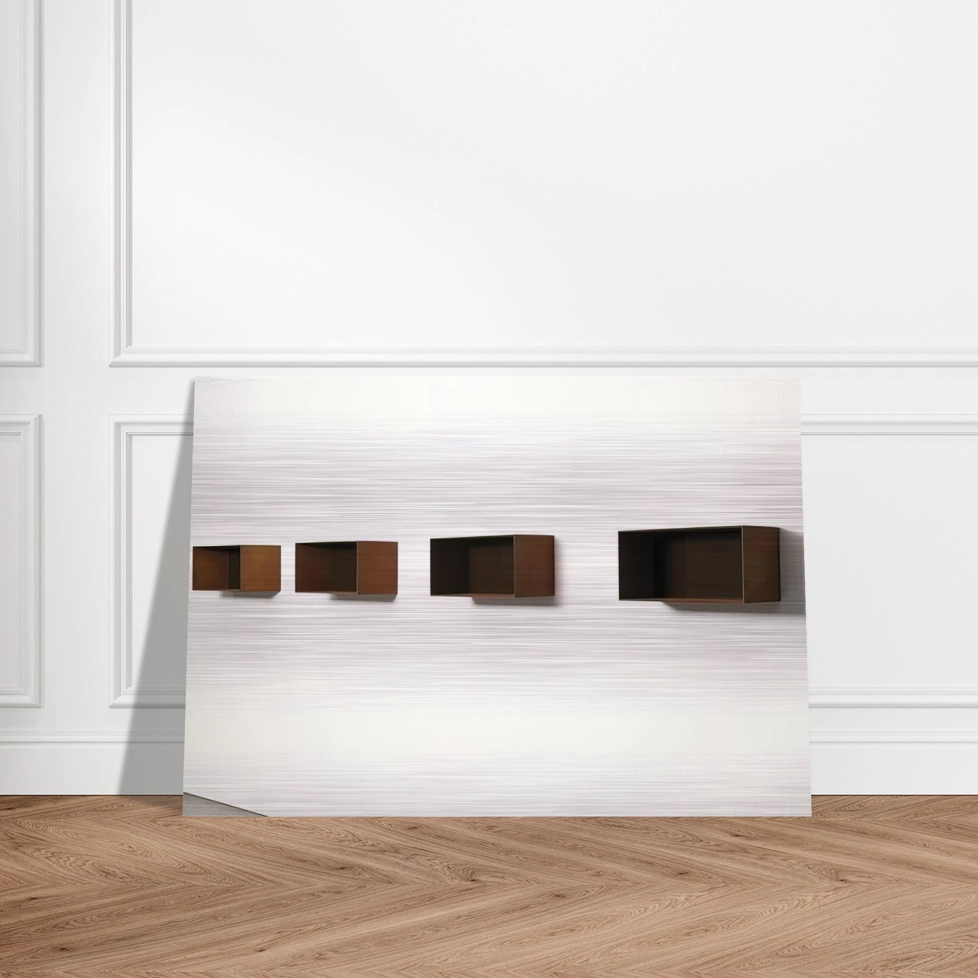 Untitled 90-9 Donaldson - 1990 - Donald Judd Brushed Aluminum Print - 70x100 cm / 28x40 inches | Donald Judd Aluminum Print | Donald Judd Prints