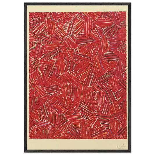 CICADA ULAE 219 - Jasper Johns 70x100 cm / 28x40 inches Framed Art Print – Black Wooden Frame