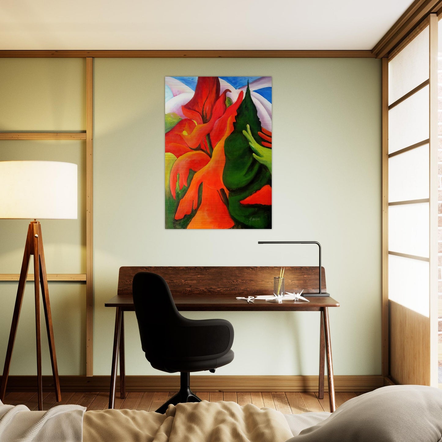 Melting Volcano - Georgia O'Keeffe Brushed Aluminum Print - 70x100 cm / 28x40 inches | Georgia O'Keeffe Aluminum Print | Georgia O'Keeffe Prints
