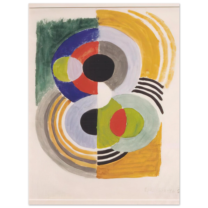 Sonia Delaunay - COMPOSITION WITH DISCS  75x100 cm / 30x40inches Fine Art Poster