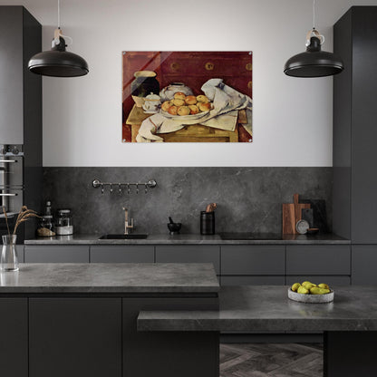 Still Life with a Chest of Drawers - Paul Cézanne Acrylic Print - 70x100 cm / 28x40″ inches | Paul Cézanne Wall Art | Paul Cézanne Prints
