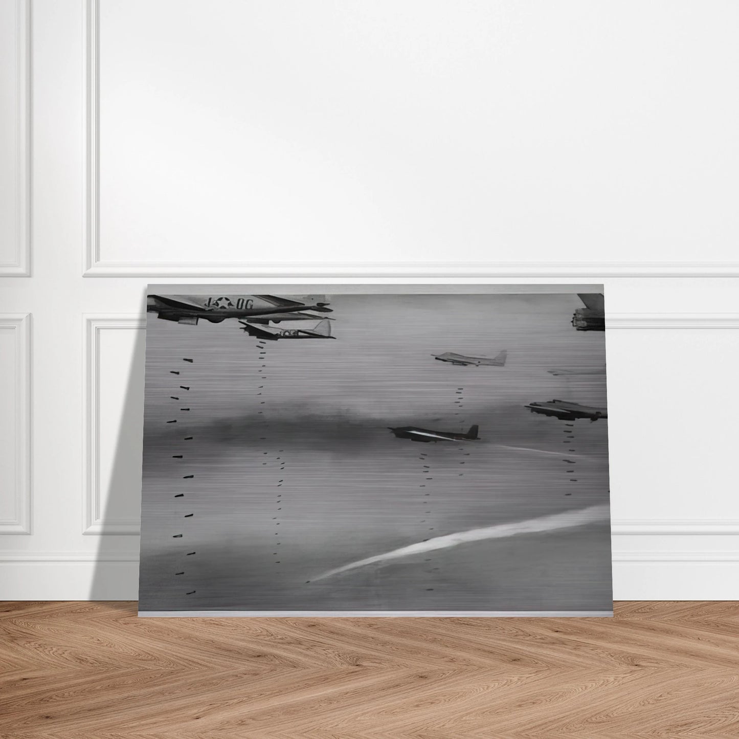 BOMBERS 1963 - Gerhard Richter Brushed Aluminum Print - 70x100 cm / 28x40 inches | Gerhard Richter Aluminum Print | Gerhard Richter Prints