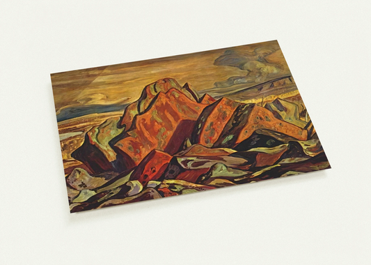 Hills at Great Bear Lake - 1953 By A.Y. Jackson Pack of 10 Post Cards | A.Y. Jackson Post Cards | A6 (10.5 x 14.8 cm) - 4.1 x 5.8 inches