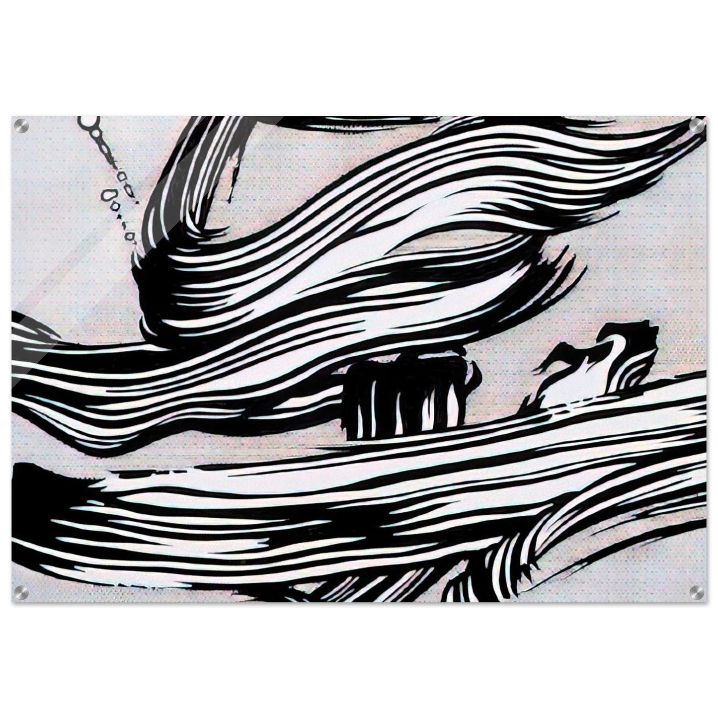 BRUSHSTROKES 1968 - Roy Lichtenstein Acrylic Print - 70x100 cm / 28x40″ inches