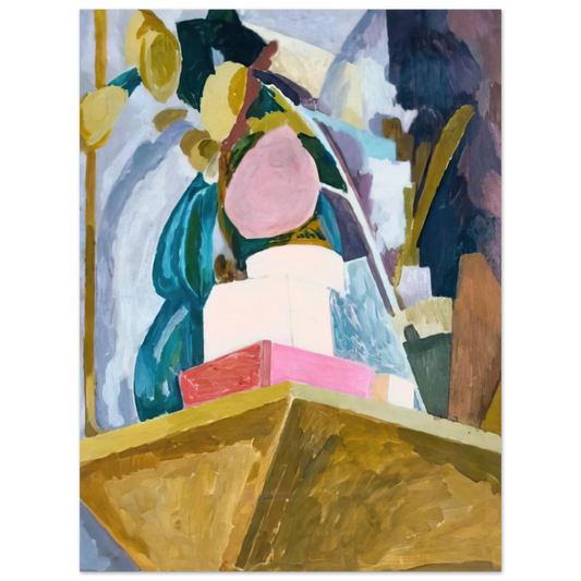 Vanessa Bell - STILL LIFE ON CORNER OF A MANTELPIECE 1914  75x100 cm / 30x40inches Fine Art Poster