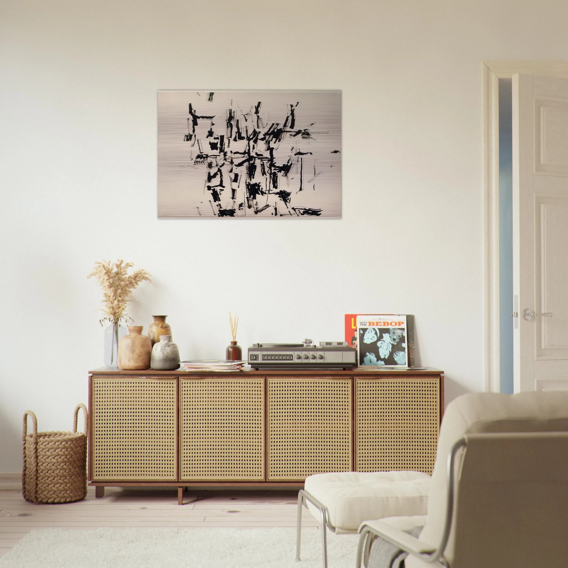 DRAWING RELATED TO ZONE DRAWING NO 19 - Philip Guston Brushed Aluminum Print - 70x100 cm / 28x40 inches | Philip Guston Aluminum Print | Philip Guston Prints