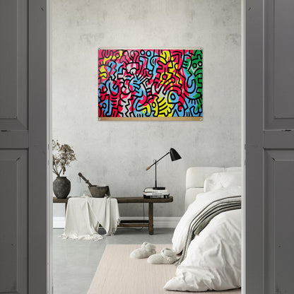 UNTITLED 1987 - Keith Haring Acrylic Print - 70x100 cm / 28x40″ inches | Keith Haring Art For Sale