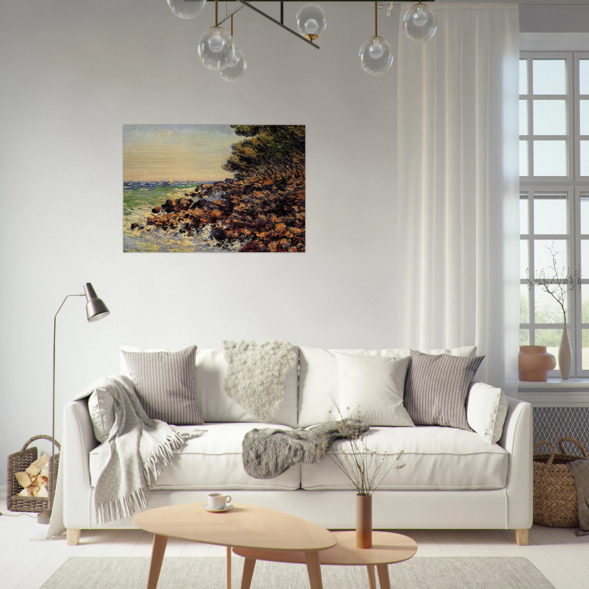 Cap Martin - claude monet Brushed Aluminum Print - 70x100 cm / 28x40 inches | claude monet Aluminum Print | claude monet Prints