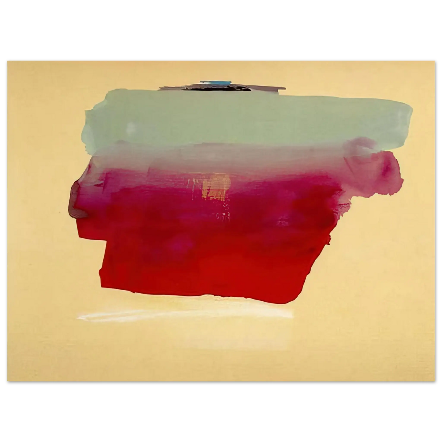 Helen Frankenthaler - Robinson s Wrap - 1974 Wall art - 13x18 cm / 5x7 Inches - Premium Wooden Framed Poster With Fine Art Paper - White frame