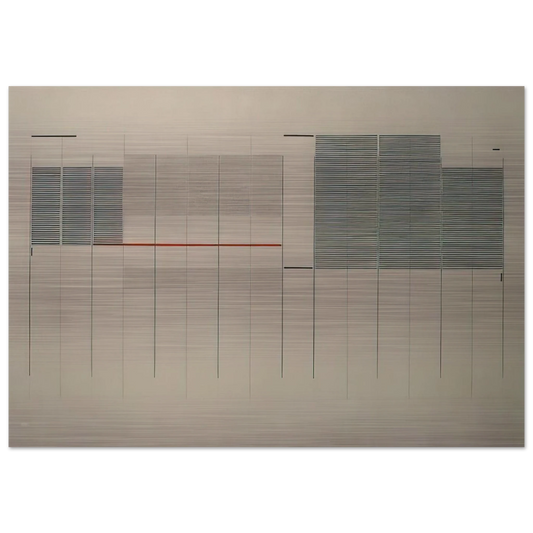 Acrilico no. 13 - 1976 - Bice Lazzari Brushed Aluminum Print - 70x100 cm / 28x40 inches | Bice Lazzari Aluminum Print | Bice Lazzari Prints