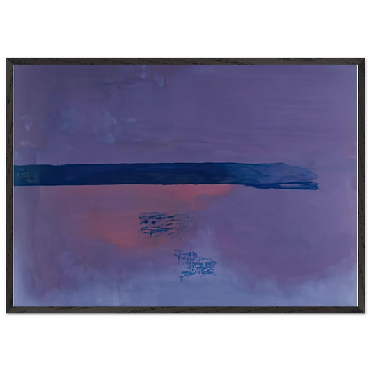 Ebbing 2002- - Helen Frankenthaler 70x100 cm / 28x40 inches Framed Art Print – Black Wooden Frame