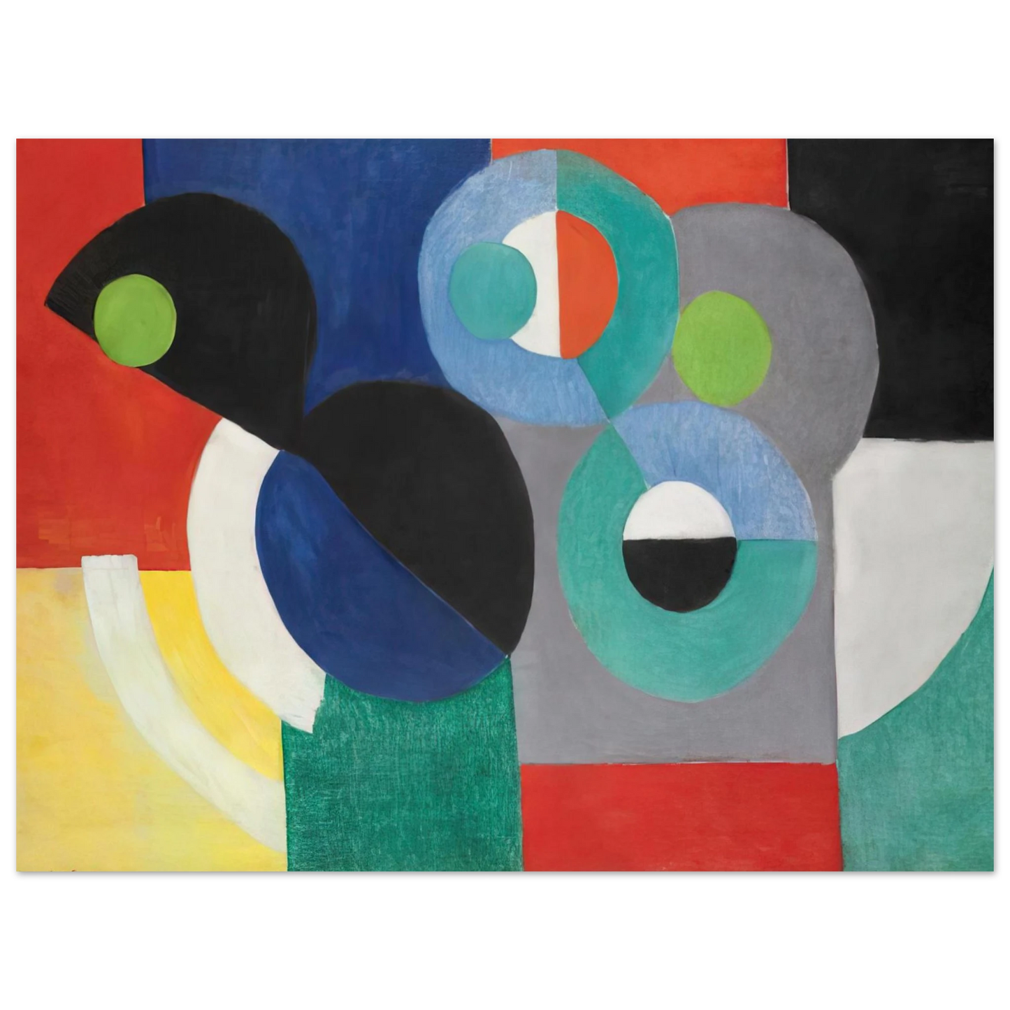 Sonia Delaunay - RYTHME COLORE  75x100 cm / 30x40inches Fine Art Poster