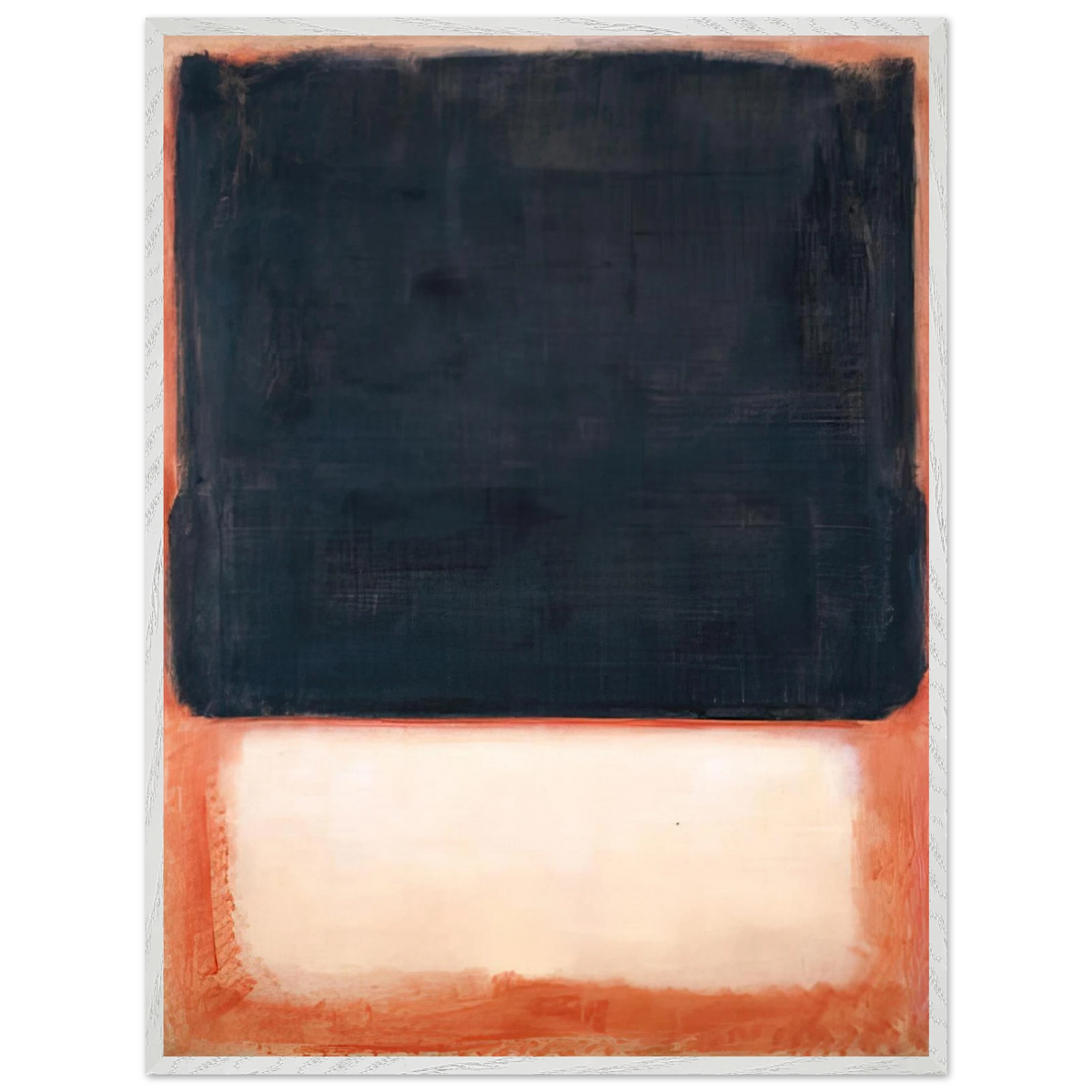 Mark Rothko - No. 7 Dark Over Light - 1954 Wall Art - 30x40 cm / 12x16 inches - Premium Wooden Framed Poster With Fine Art Paper-canvas - Black frame