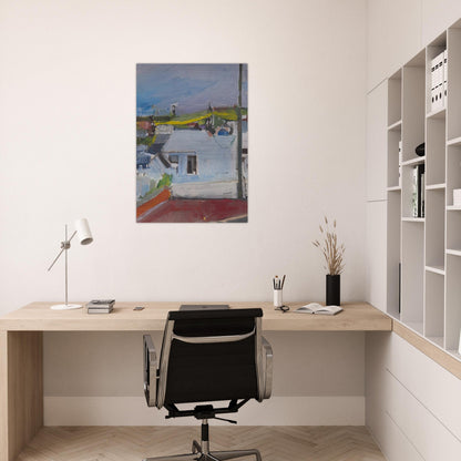 Chabot Valley - Richard Diebenkorn Brushed Aluminum Print - 70x100 cm / 28x40 inches | Richard Diebenkorn Aluminum Print | Richard Diebenkorn Prints