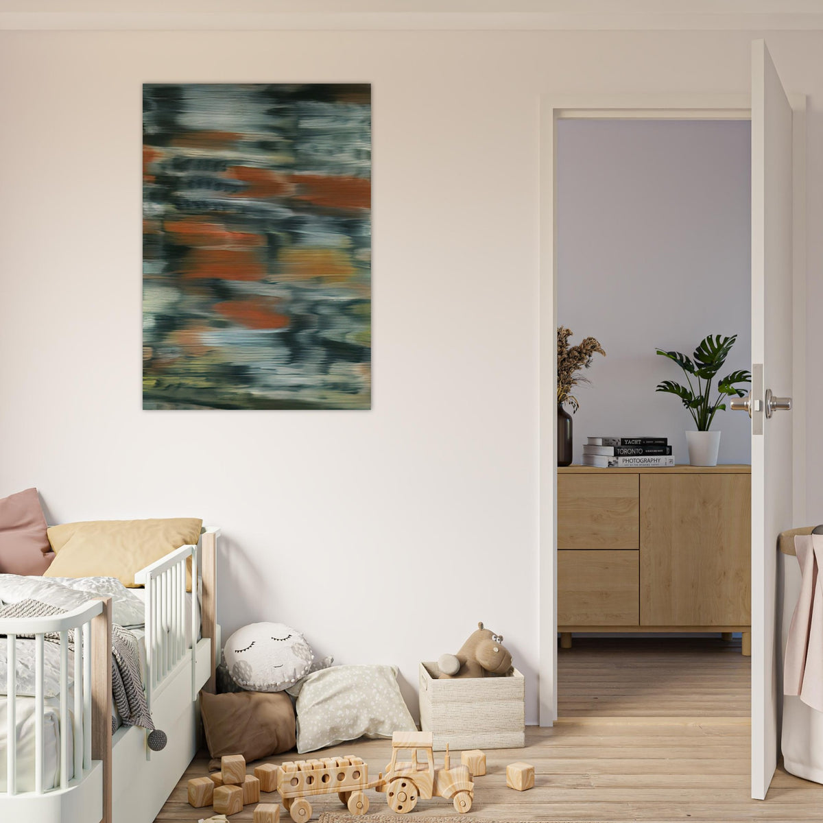 TOWNSCAPE PX 1968 - Gerhard Richter Brushed Aluminum Print - 70x100 cm / 28x40 inches | Gerhard Richter Aluminum Print | Gerhard Richter Prints
