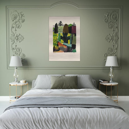 PARK 1920 - Paul Klee Brushed Aluminum Print - 70x100 cm / 28x40 inches | Paul Klee Aluminum Print | Paul Klee Prints