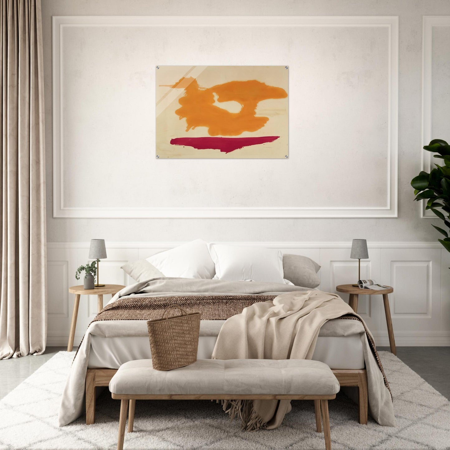 Only Orange - 1963 - Helen Frankenthaler Acrylic Print - 70x100 cm / 28x40″ inches