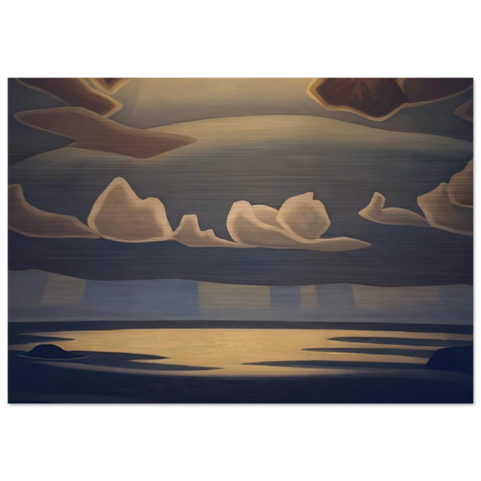 From the North Shore, Lake Superior - 1927 - Lawren Harris Brushed Aluminum Print - 70x100 cm / 28x40 inches | Lawren Harris Aluminum Print | Lawren Harris Prints