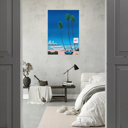Light Mellow Sealine - Hiroshi Nagai Brushed Aluminum Print - 70x100 cm / 28x40 inches | Hiroshi Nagai Aluminum Print | Hiroshi Nagai Prints