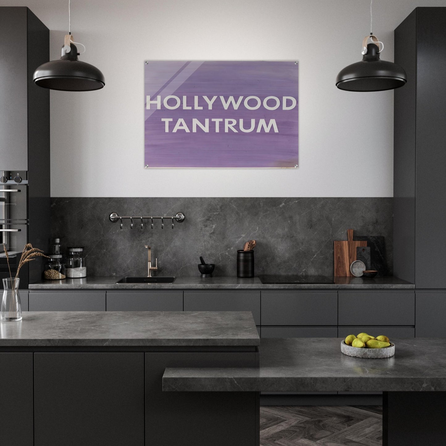 HOLLYWOOD TANTRUM 1979 - Edward Ruscha Acrylic Print - 70x100 cm / 28x40″ inches | Edward Ruscha Wall Art | Edward Ruscha Prints
