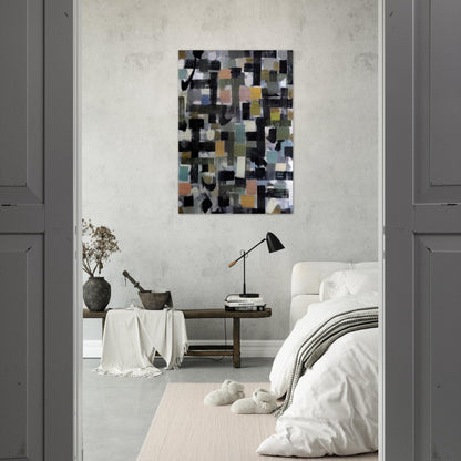 Number 13 - 1952 - Bradley Walker Tomlin Brushed Aluminum Print - 70x100 cm / 28x40 inches | Bradley Walker Tomlin Aluminum Print | Bradley Walker Tomlin Prints