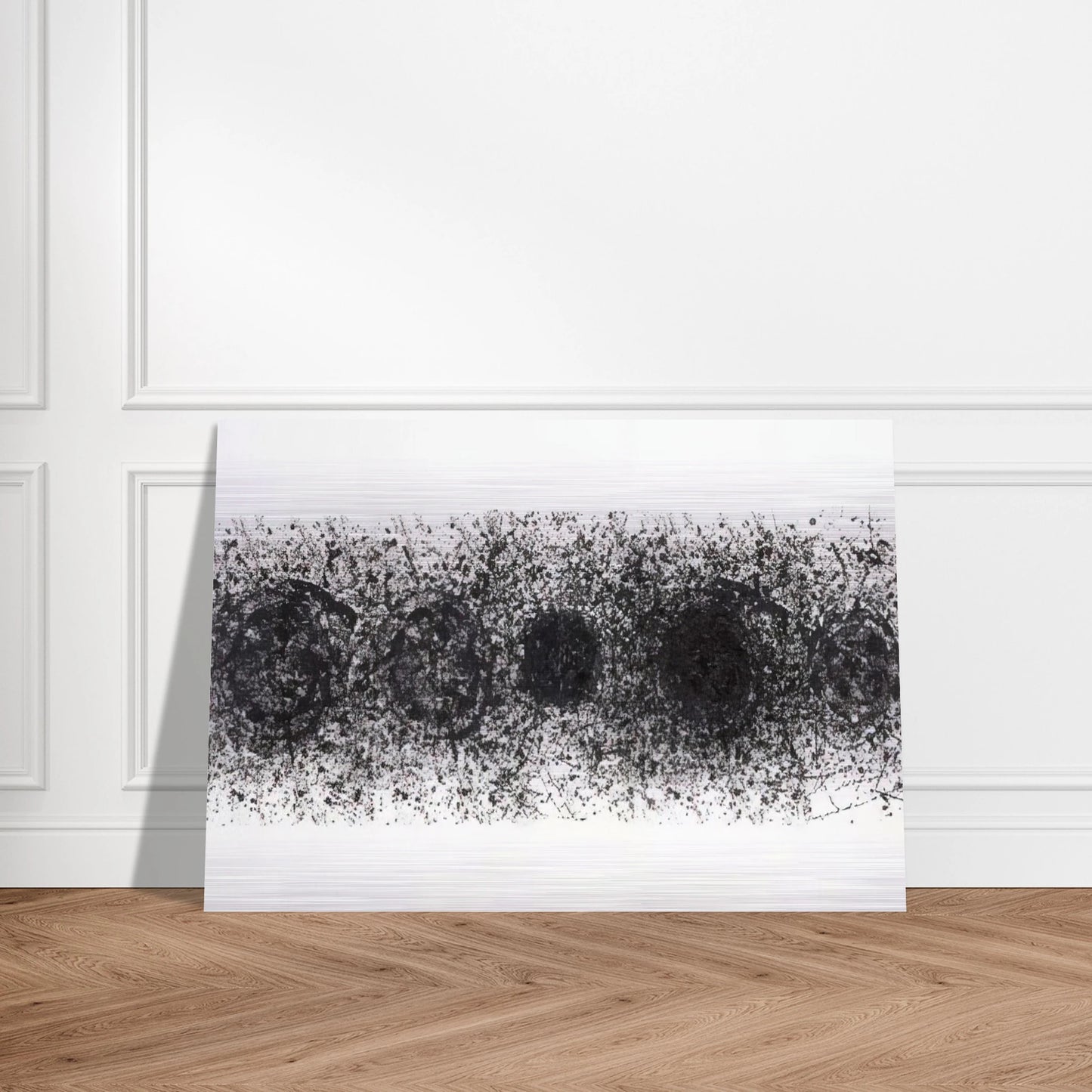 Straight Line of the Sun  L. L187  - Sam Francis Brushed Aluminum Print - 70x100 cm / 28x40 inches | Sam Francis Aluminum Print | Sam Francis Prints