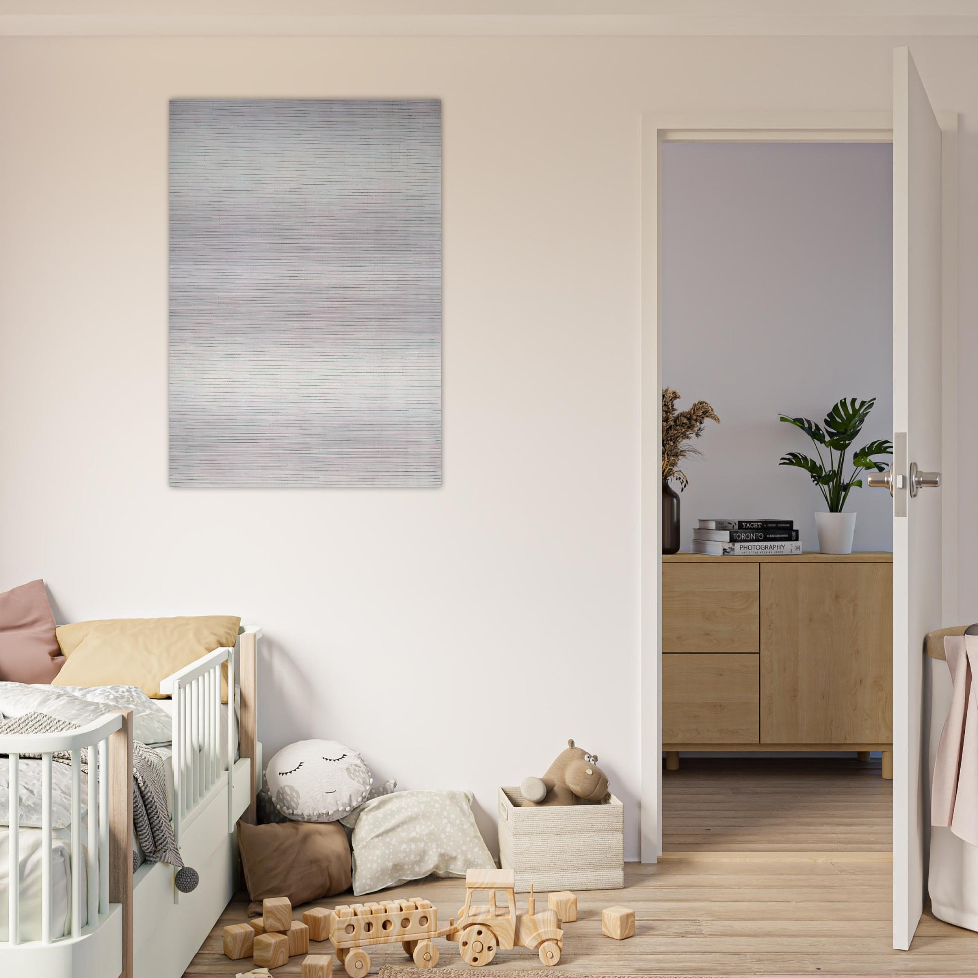 Leaves - Agnes Martin Brushed Aluminum Print - 70x100 cm / 28x40 inches | Agnes Martin Aluminum Print | Agnes Martin Prints