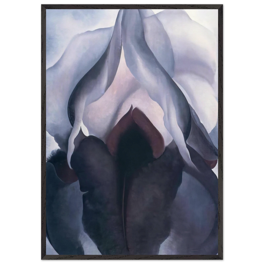 Black Iris III - Georgia OKeeffe 70x100 cm / 28x40 inches Framed Art Print – Black Wooden Frame