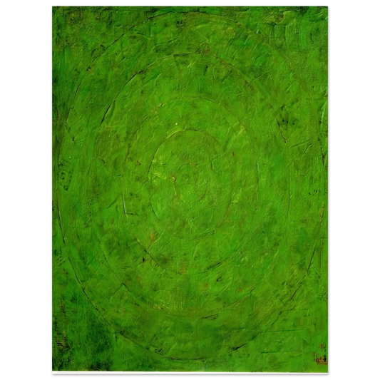 Jasper Johns - GREEN TARGET  75x100 cm / 30x40inches Fine Art Poster