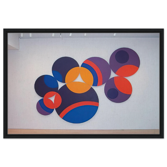 Constellation Twelve Circles - 1969 - Leon Polk Smith Framed Canvas Print