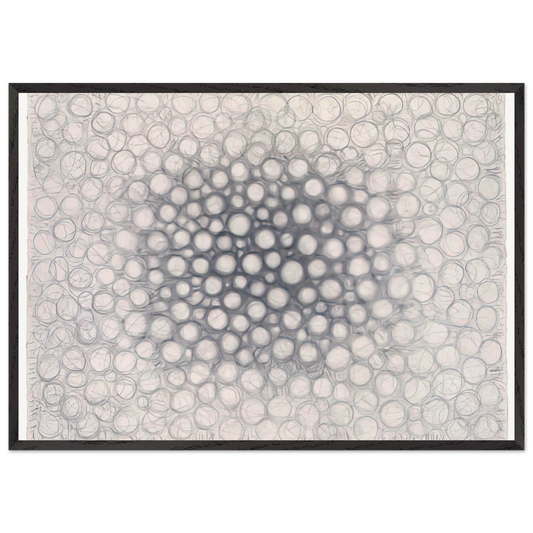 Light Gathers to the Question of No - Richard Pousette-Dart 70x100 cm / 28x40 inches Framed Art Print – Black Wooden Frame