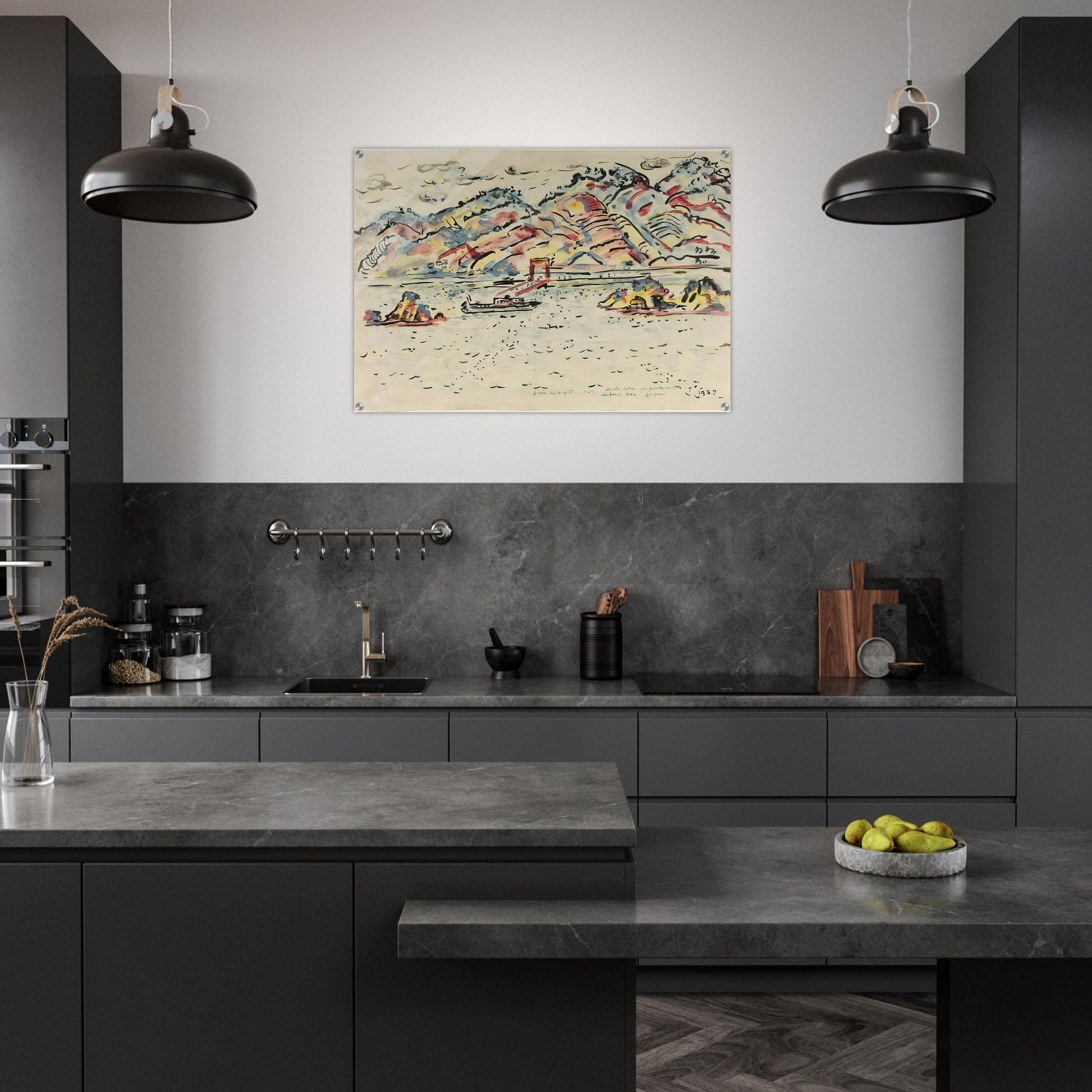 INLAND SEA JAPAN 1967 - Ivan Albright Acrylic Print - 70x100 cm / 28x40″ inches