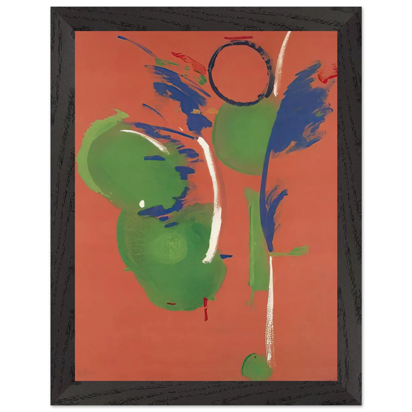Helen Frankenthaler - Mary, Mary - 1987 Wall art - 60x80 cm / 24x32 Inches - Premium Wooden Framed Poster With Fine Art Paper - Wood frame