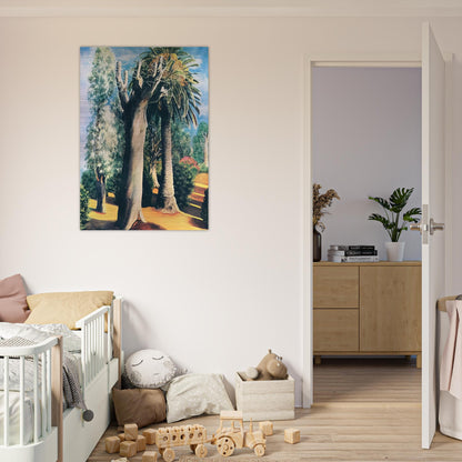 EUCALYPTUS AND PALM 1935 - Moise Kisling Brushed Aluminum Print - 70x100 cm / 28x40 inches | Moise Kisling Aluminum Print | Moise Kisling Prints