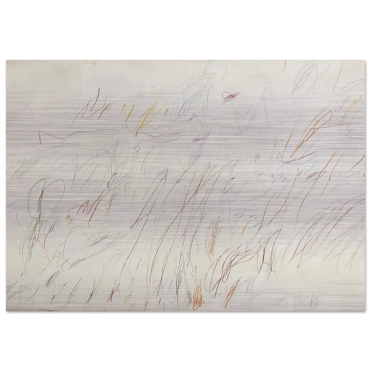 Sunset - Cy Twombly Brushed Aluminum Print - 70x100 cm / 28x40 inches | Cy Twombly Aluminum Print | Cy Twombly Prints