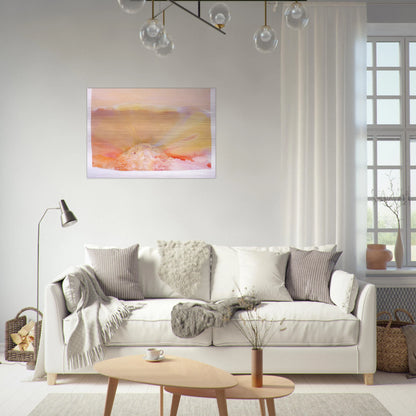 Eye Of The Pyramid Version I - 1988 - Ronnie Landfield Brushed Aluminum Print - 70x100 cm / 28x40 inches | Ronnie Landfield Aluminum Print | Ronnie Landfield Prints