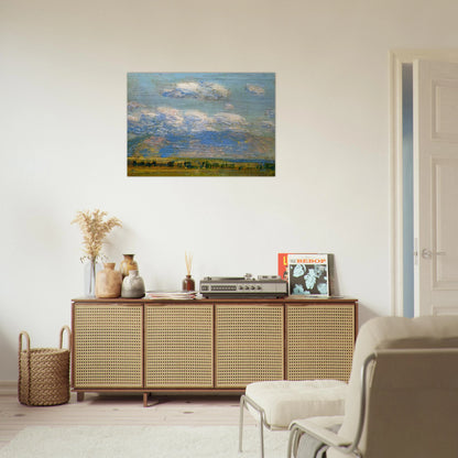 Mountain Home, Idaho - Childe Hassam Brushed Aluminum Print - 70x100 cm / 28x40 inches | Childe Hassam Aluminum Print | Childe Hassam Prints
