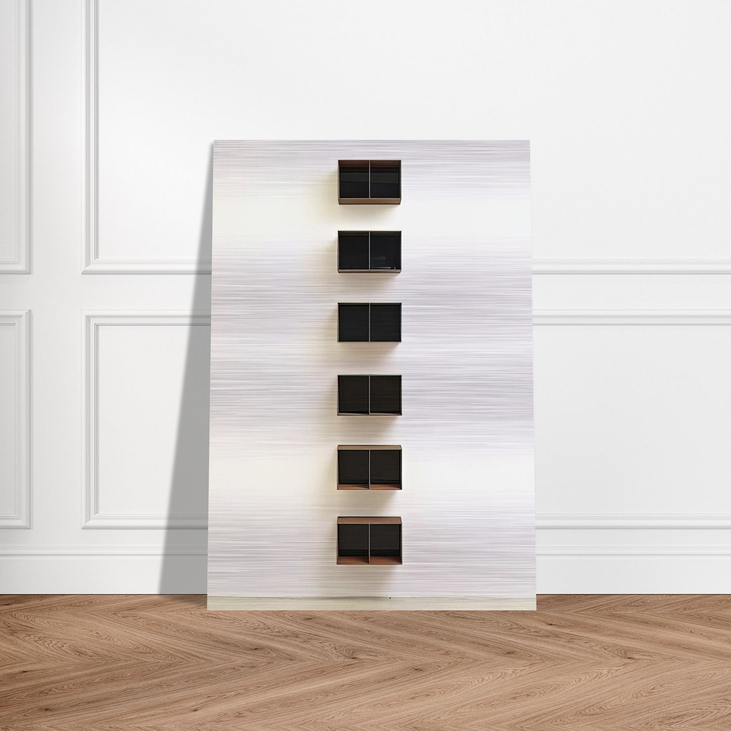 Untitled JUDDO0544 - 1990 - Donald Judd Brushed Aluminum Print - 70x100 cm / 28x40 inches | Donald Judd Aluminum Print | Donald Judd Prints