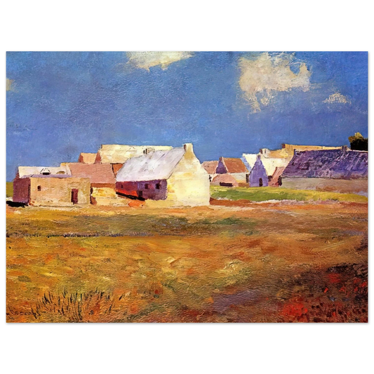 Odilon Redon - BRETON VILLAGE  75x100 cm / 30x40inches Fine Art Poster