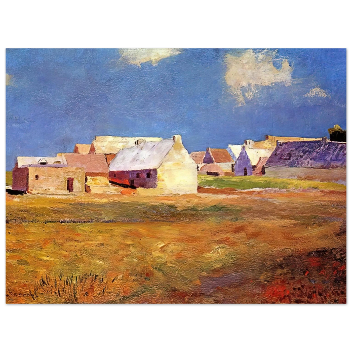 Odilon Redon - BRETON VILLAGE  75x100 cm / 30x40inches Fine Art Poster