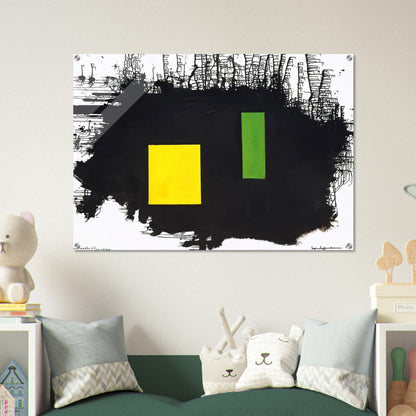 To J.F.K. - A Thousand Roots Did Die With Thee - Hans Hofmann Acrylic Print - 70x100 cm / 28x40″ inches | Hans Hofmann Wall Art | Hans Hofmann Prints