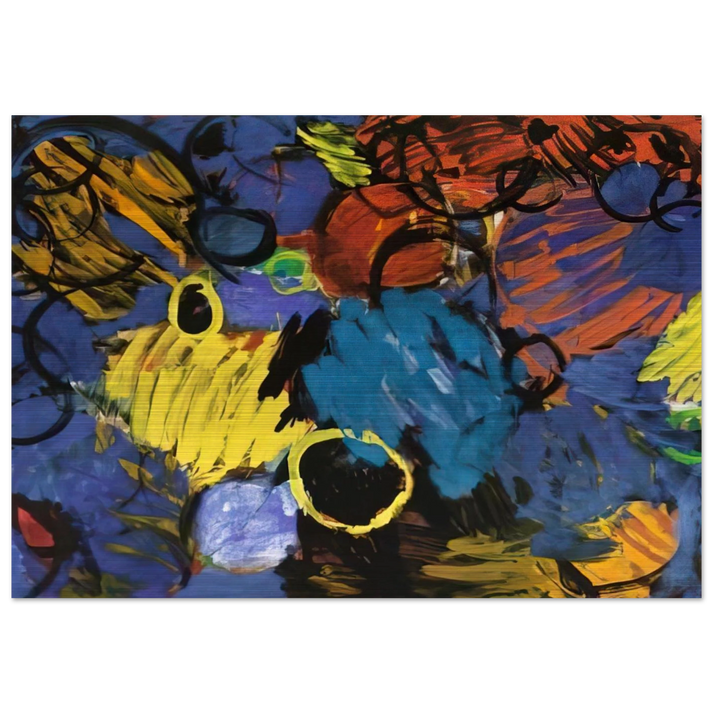 Motion - 1962 - Ernst Wilhelm Nay Brushed Aluminum Print - 70x100 cm / 28x40 inches | Ernst Wilhelm Nay Aluminum Print | Ernst Wilhelm Nay Prints