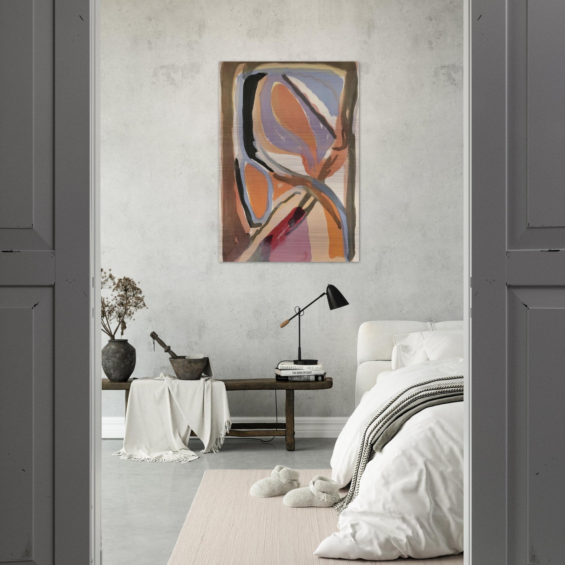 Untitled - 1972 - Bram van Velde Brushed Aluminum Print - 70x100 cm / 28x40 inches | Bram van Velde Aluminum Print | Bram van Velde Prints