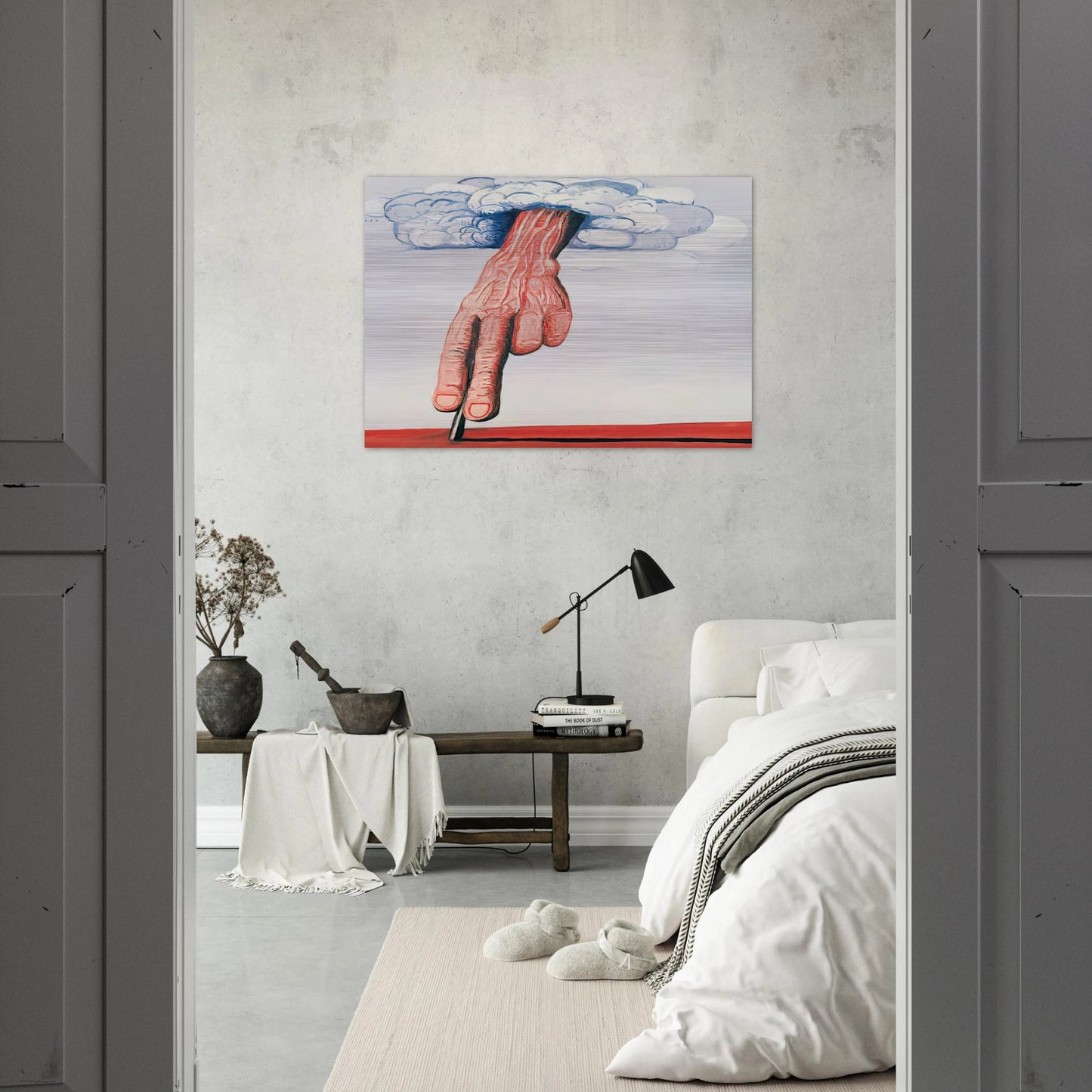 LINE - Philip Guston Brushed Aluminum Print - 70x100 cm / 28x40 inches | Philip Guston Aluminum Print | Philip Guston Prints