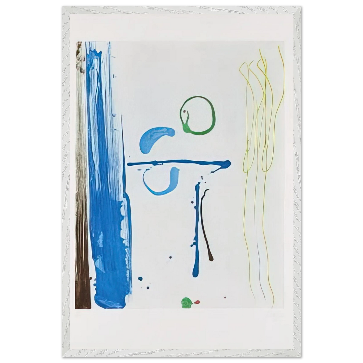Helen Frankenthaler - Sunshine After Rain - 1987 Wall art - 70x100 cm / 28x40 inches - Premium Wooden Framed Poster With Fine Art Paper-canvas - Wood frame