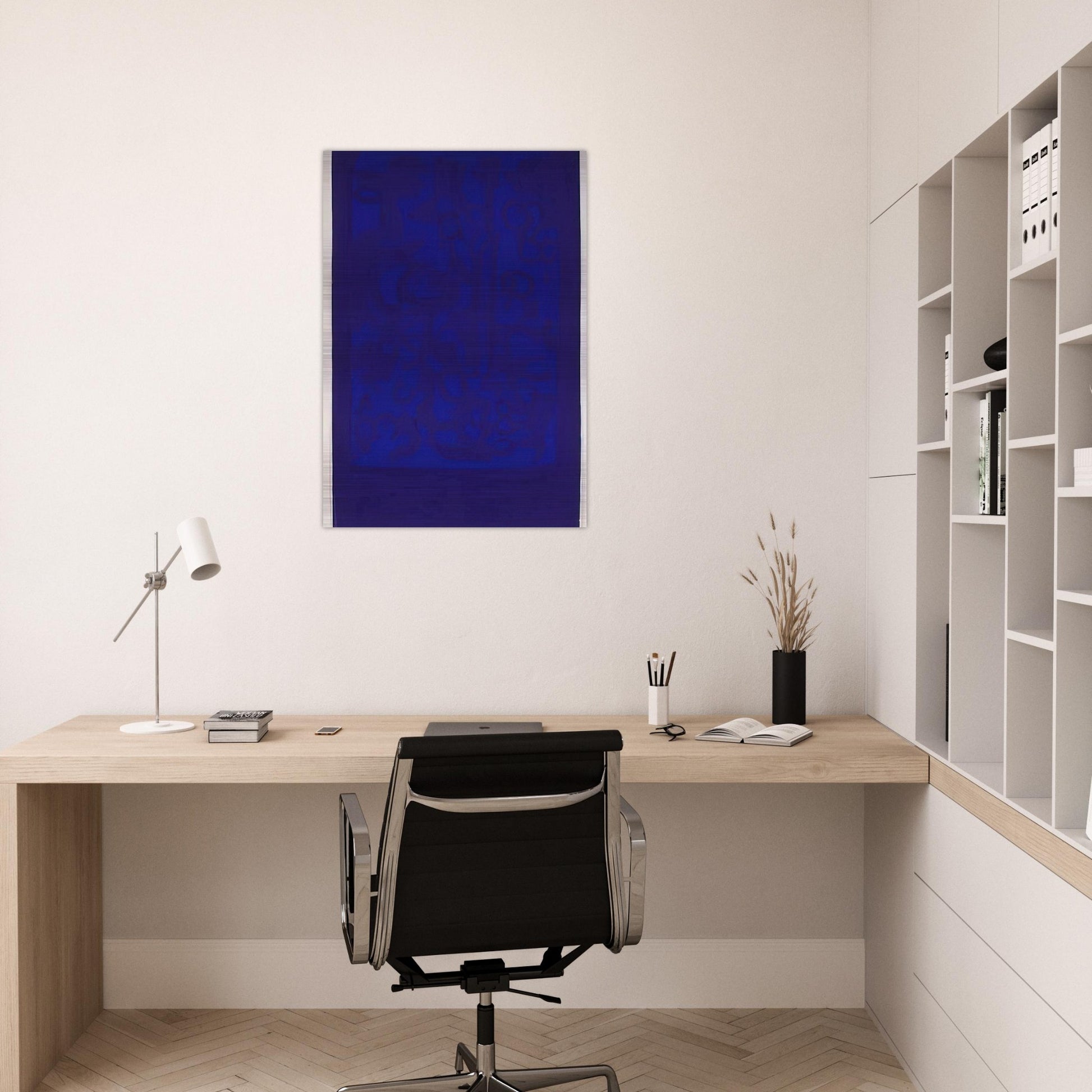 Blue Viola - 1962 - Carla Accardi Brushed Aluminum Print - 70x100 cm / 28x40 inches | Carla Accardi Aluminum Print | Carla Accardi Prints