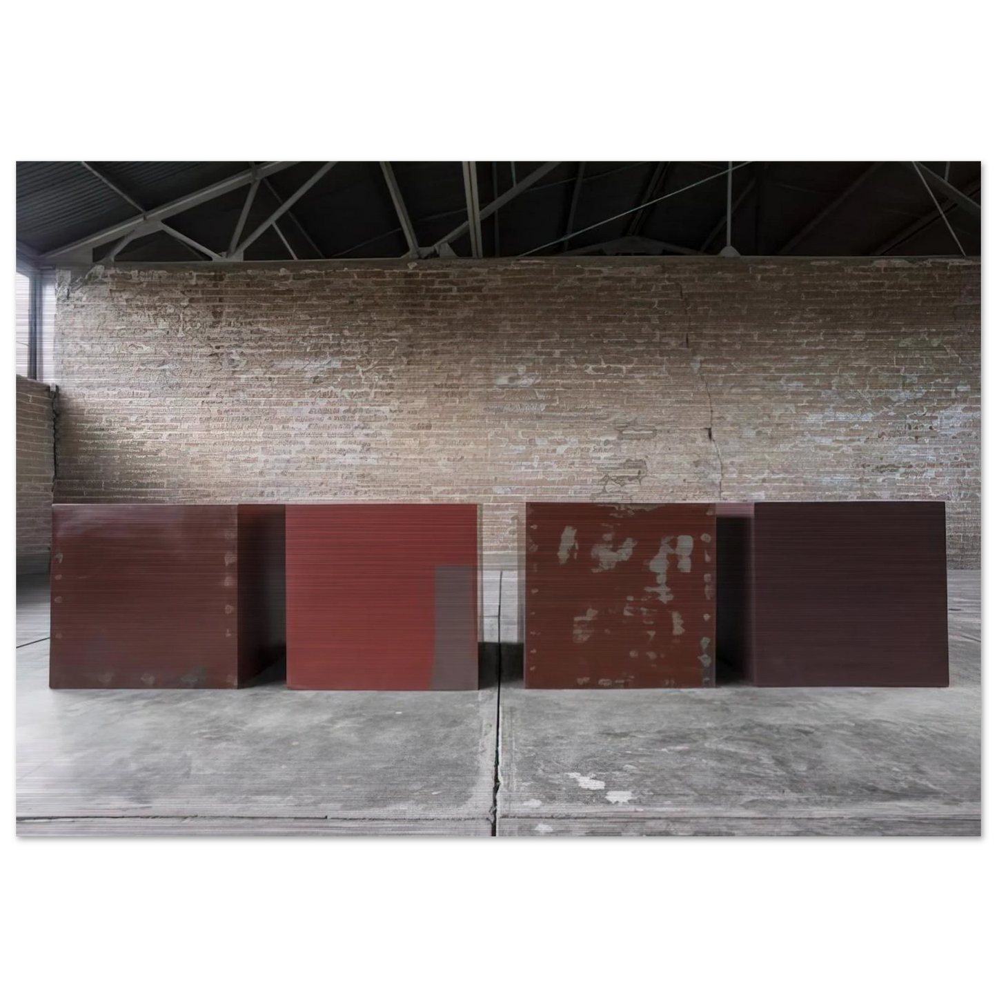 Untitled Repair Tests - 1966 - Donald Judd Brushed Aluminum Print - 70x100 cm / 28x40 inches | Donald Judd Aluminum Print | Donald Judd Prints