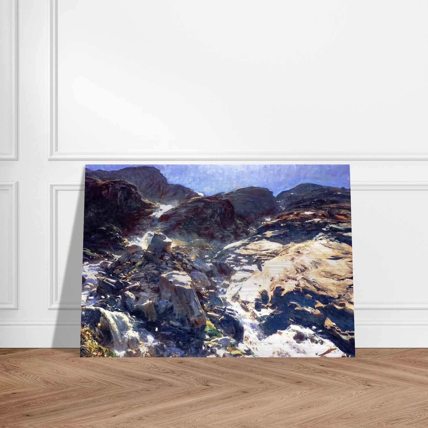 Glacier Streams - John Singer Sargent Brushed Aluminum Print - 70x100 cm / 28x40 inches | John Singer Sargent Aluminum Print | John Singer Sargent Prints
