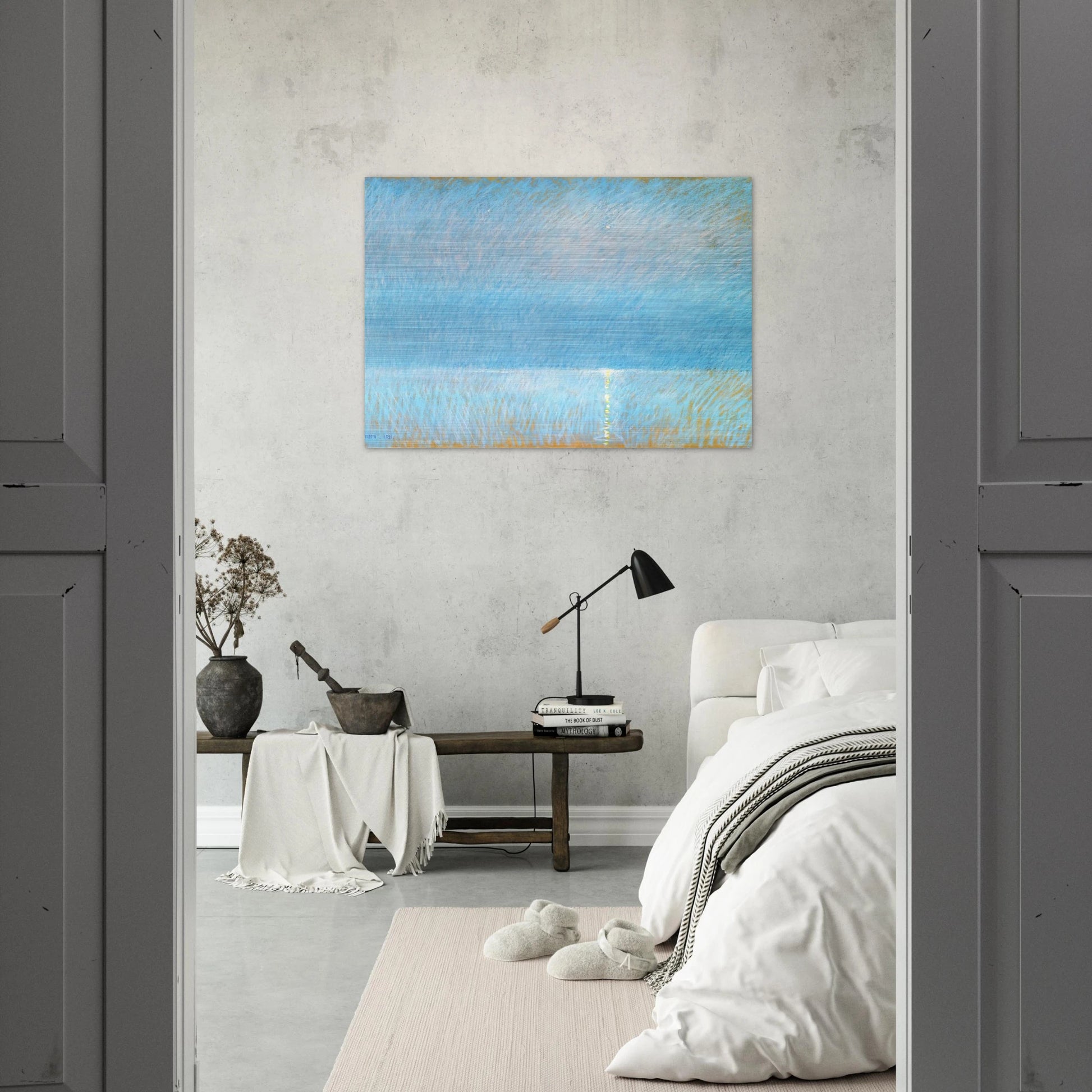 The Evening Star - Childe Hassam Brushed Aluminum Print - 70x100 cm / 28x40 inches | Childe Hassam Aluminum Print | Childe Hassam Prints