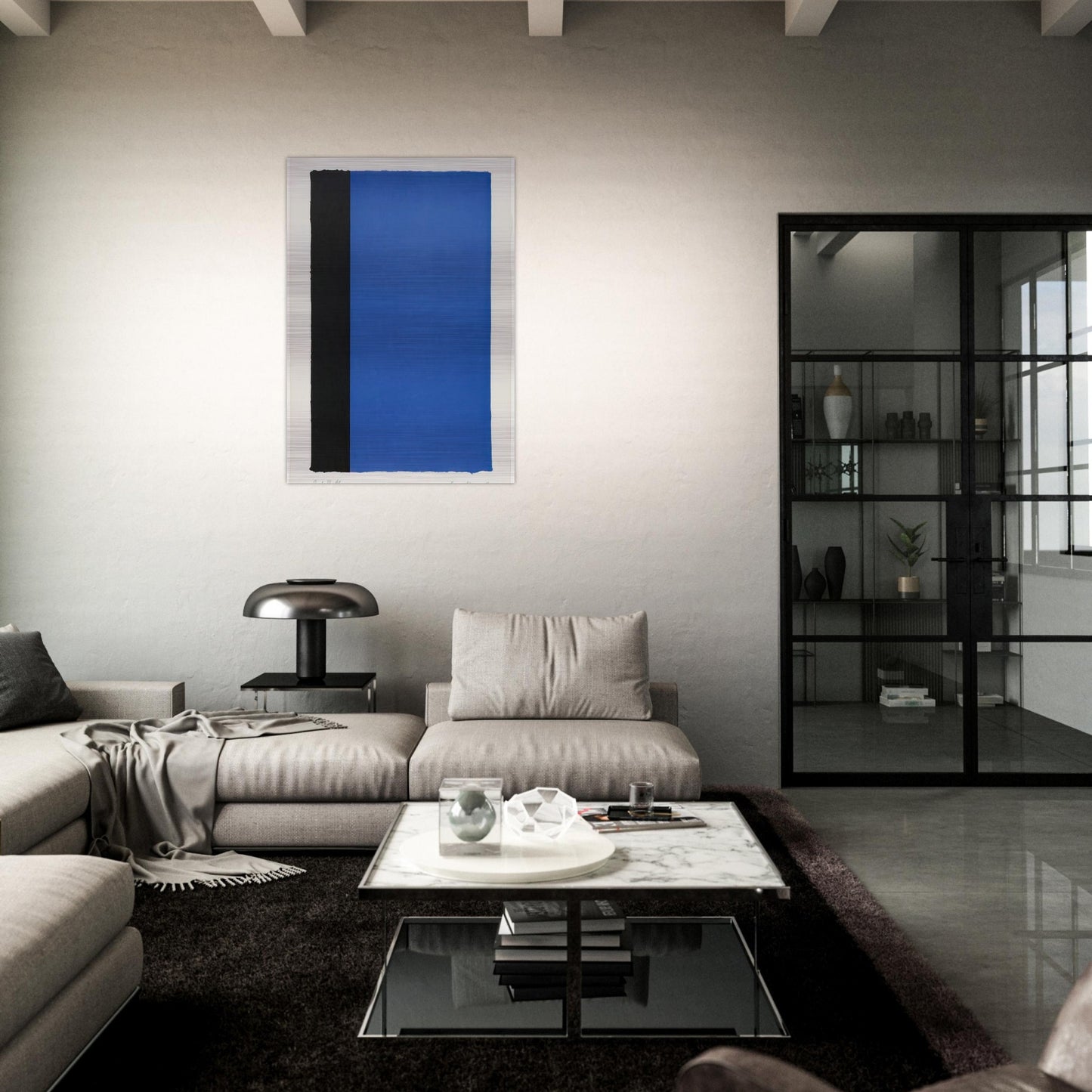 Canto IX - Barnett Newman Brushed Aluminum Print - 70x100 cm / 28x40 inches | Barnett Newman Aluminum Print | Barnett Newman Prints
